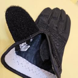 punching +sheepskin mix golfgloves