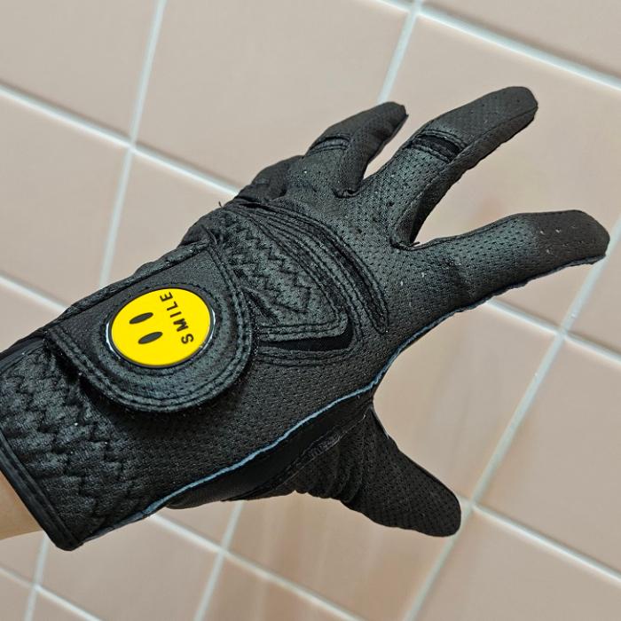 punching +sheepskin mix golfgloves