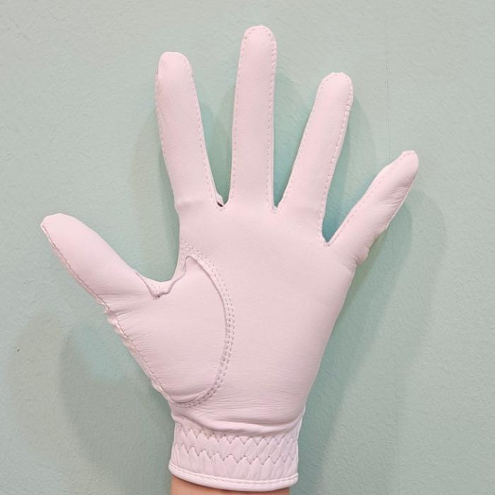punching +sheepskin mix golfgloves