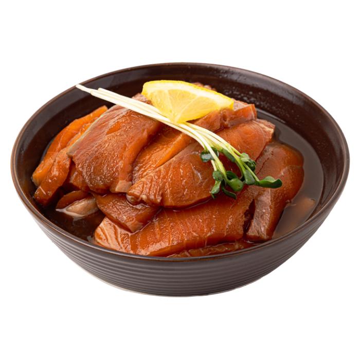 smoked salmon in a bowl