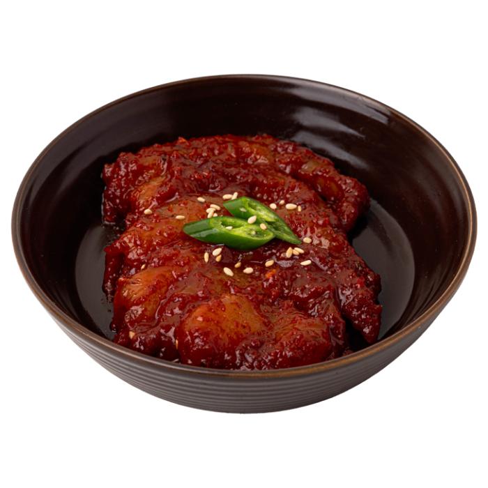 Spiced sauce marinated shelled Shrimp