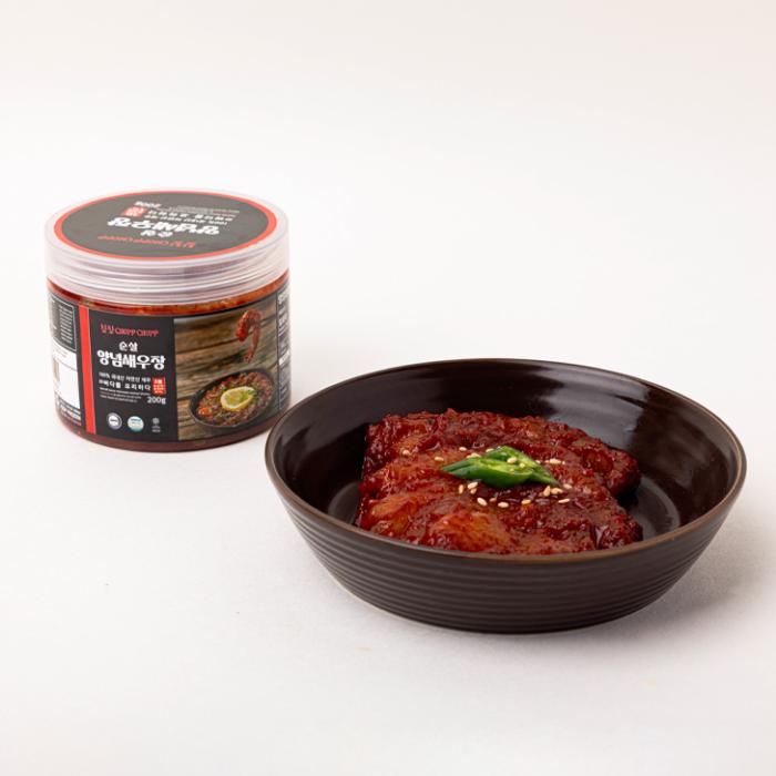 Spiced sauce marinated shelled Shrimp