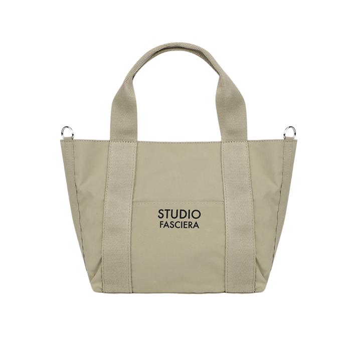 Nylon Polyester Cotton Daily Bag (Beige)