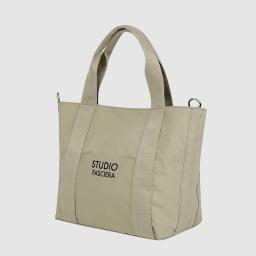 Nylon Polyester Cotton Daily Bag (Beige)