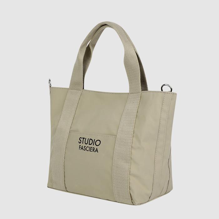 Nylon Polyester Cotton Daily Bag (Beige)