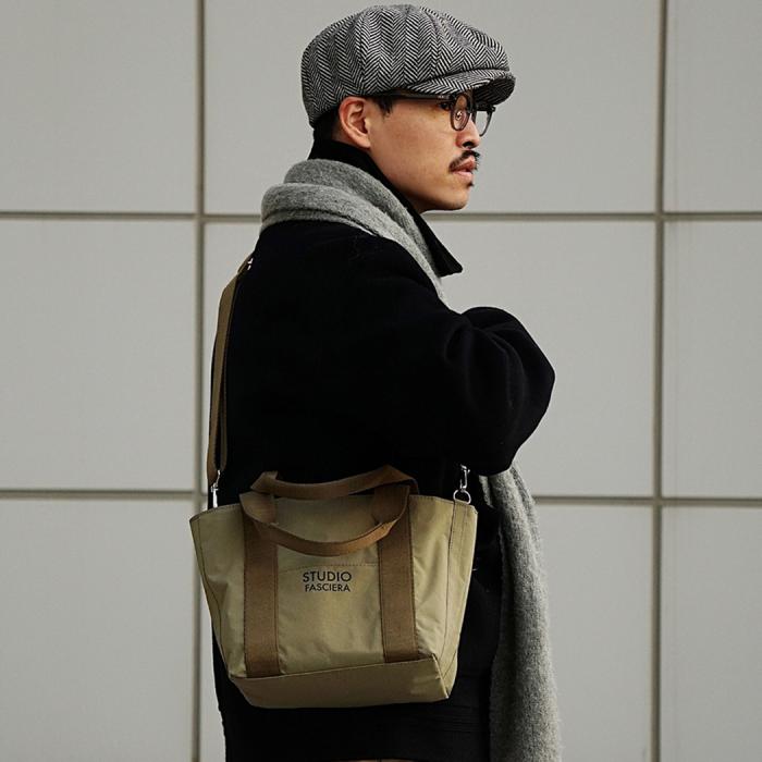 Nylon Polyester Cotton Daily Bag (Beige)