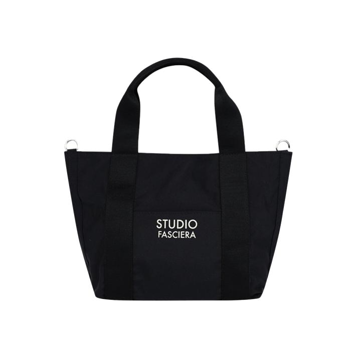 Nylon Polyester Cotton Daily Bag (Black)