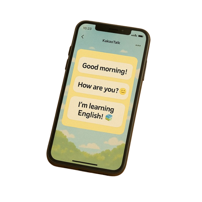 AI-powered daily English learning service that sends you practical English expressions every morning via message—for just 10cent a day.
