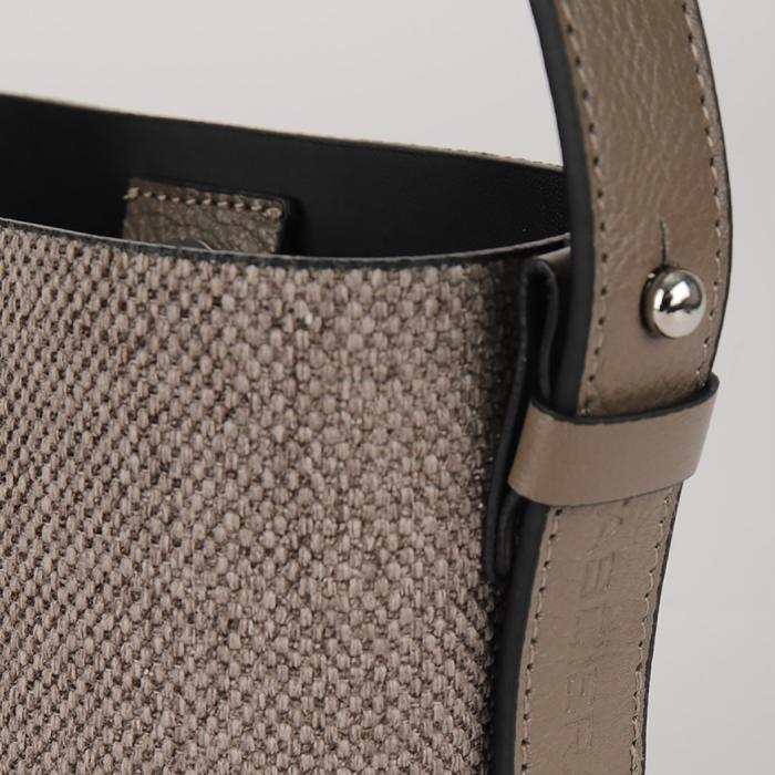 PVC & Cowhide Blend Daily Handbag