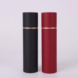 black and red paper tubes