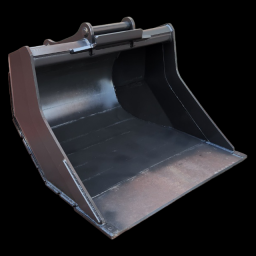 QS60 Grading Bucket for 14-ton excavator shown from front angle with wide cutting edge