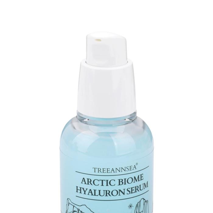 This hydrating serum strengthens the skin barrier with micro polar biome derived from Arctic microorganisms, while glacial water and low-molecular-weight hyaluronic acid deliver deep hydration for smooth and healthy skin.