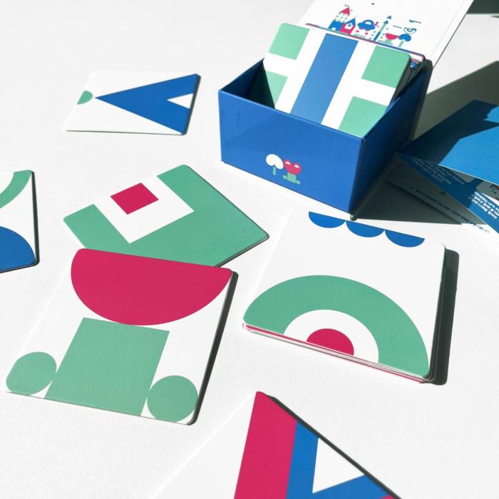 a set of geometric shapes