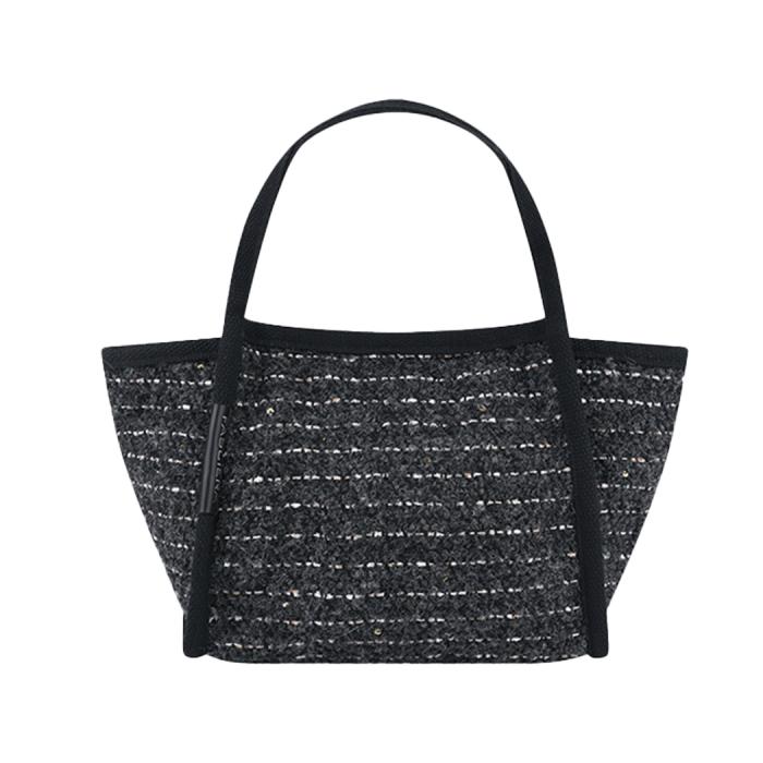 Tote Bag with Cotton Blend Finish (Black)