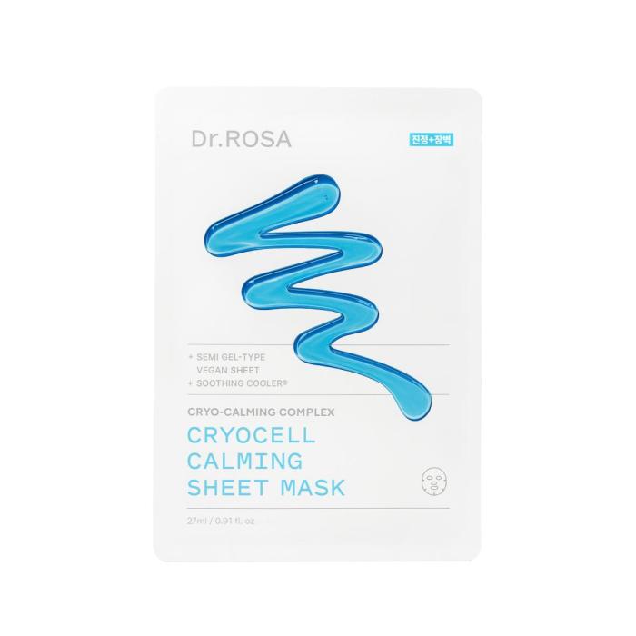 Dr.ROSA Cryocell Calming Sheet Mask pouch without box