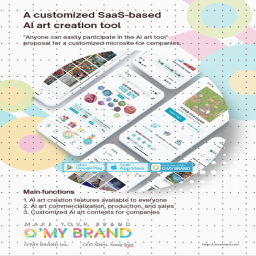 A customized SaaS-based AI art creation tool