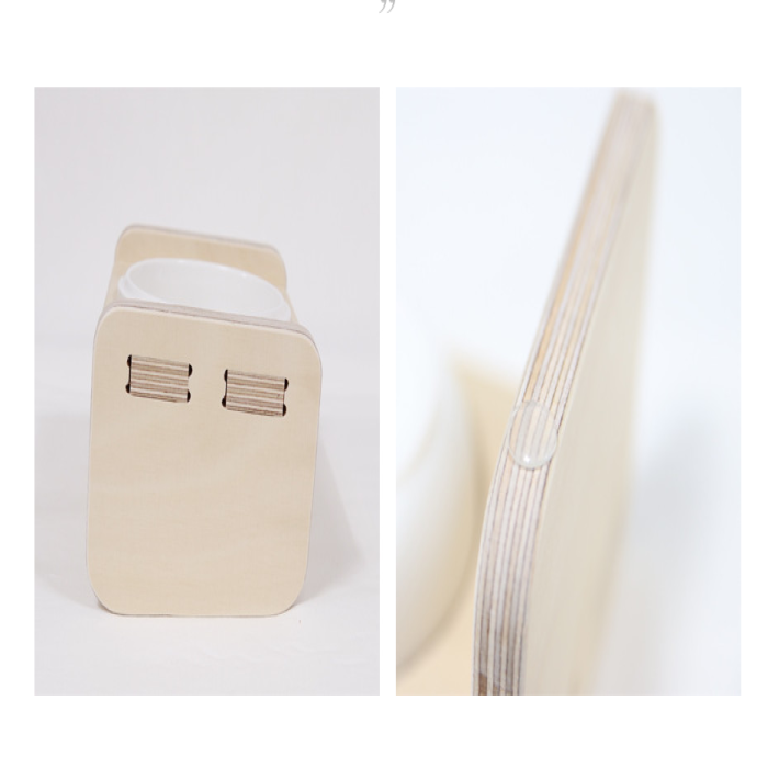 Dog and cat wooden food and snack bowls