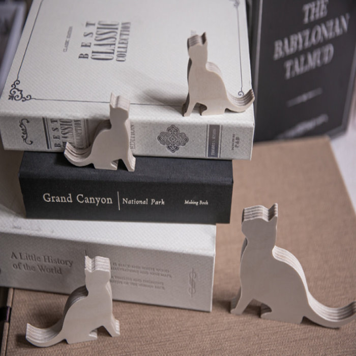 Cat Wood Figure
