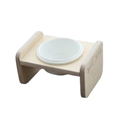 Dog and cat wooden food and snack bowls