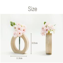 Cherry Blossom Wooden Vase