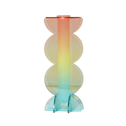 Handcrafted acrylic vase dyed to perfection