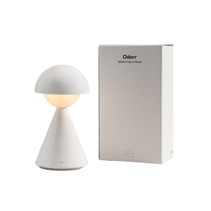 white table lamp