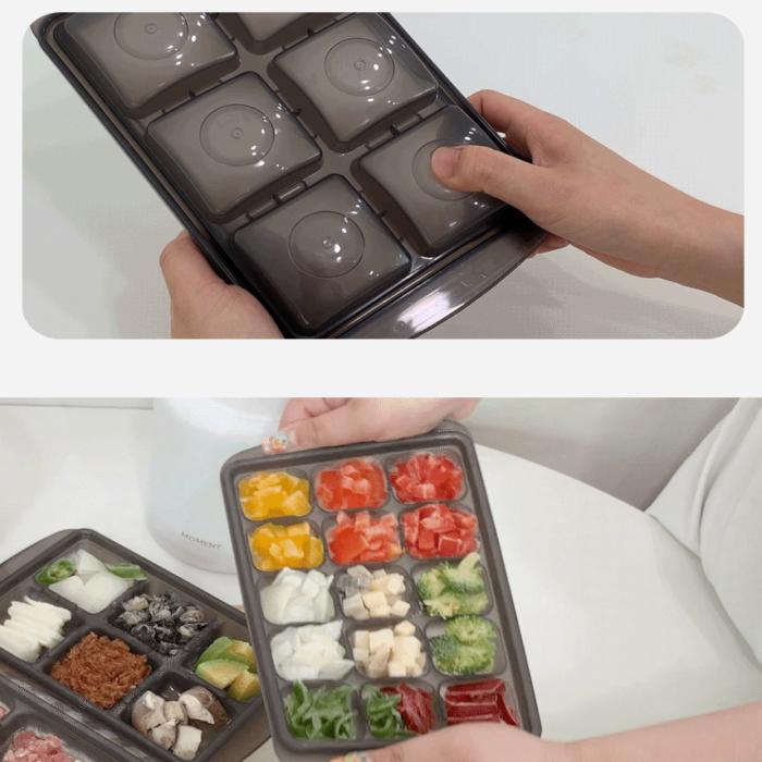 Set of 10 eco-friendly reusable containers