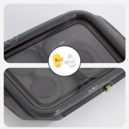 Set of 10 eco-friendly reusable containers