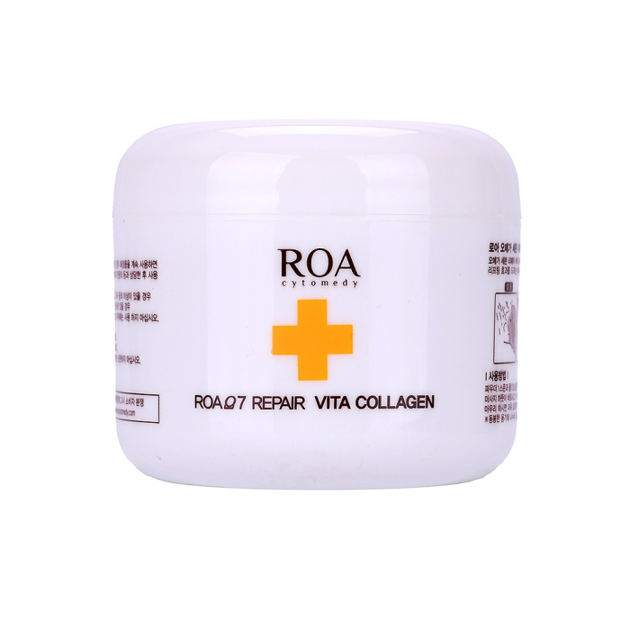 A skin care base product that provides immediate moisture and elasticity to the skin with 100% collagen powder.