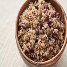 black beans and quinoa