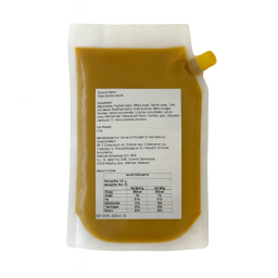 a bag of yellow liquid