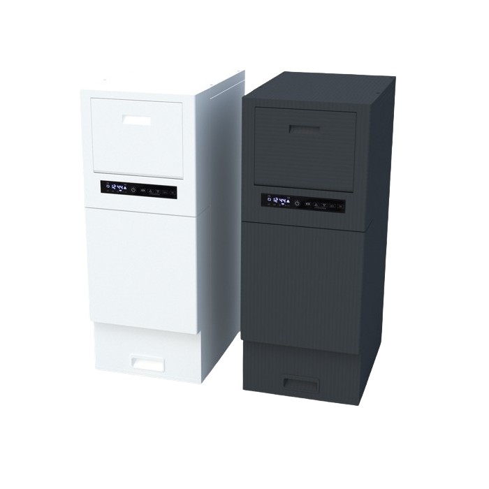 Built-in or freestanding food waste decomposition home appliance