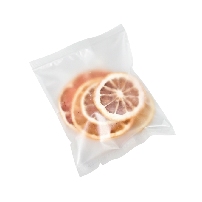 a glass of tea with orange slices
