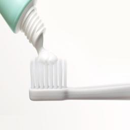 toothpaste on a toothbrush