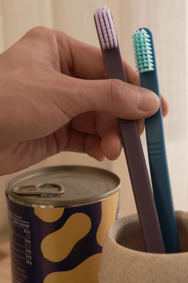 a toothbrush