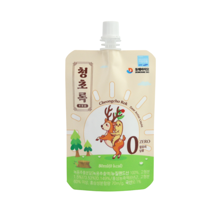 Cheongcho Rok  World's first 0 calorie, 0 sugar fermented Deer Antler Liquid