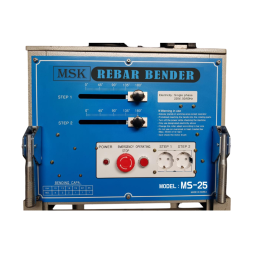 Strong machanical bender with two preset angle locks to save valuable man hours