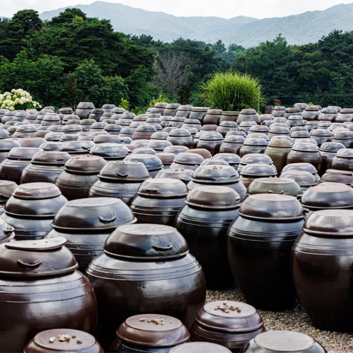 a lot of pots