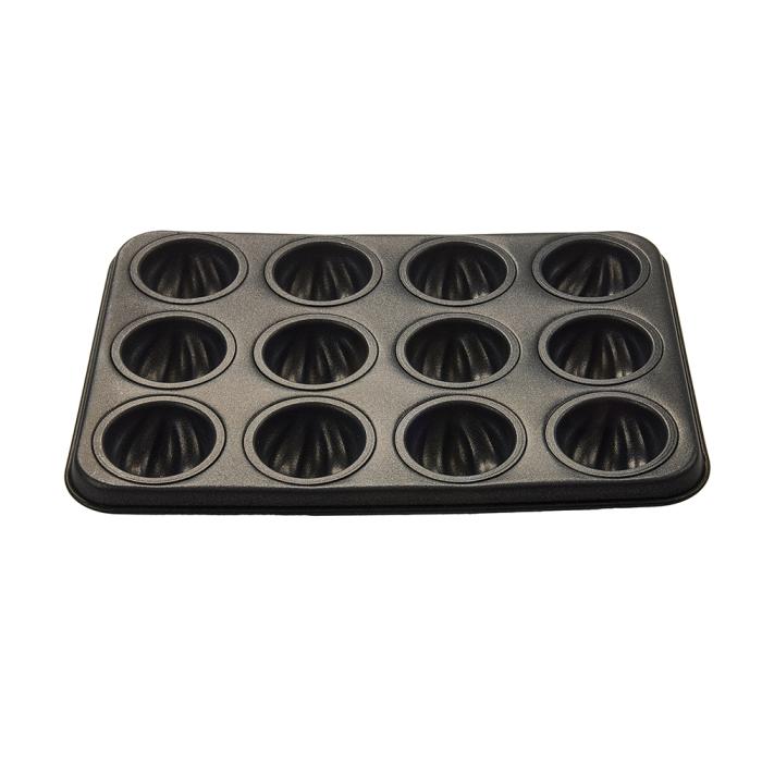 Commercial Non-stick Madeleine Mold Tray (Non-stick 12-cup Madeleine Pan)