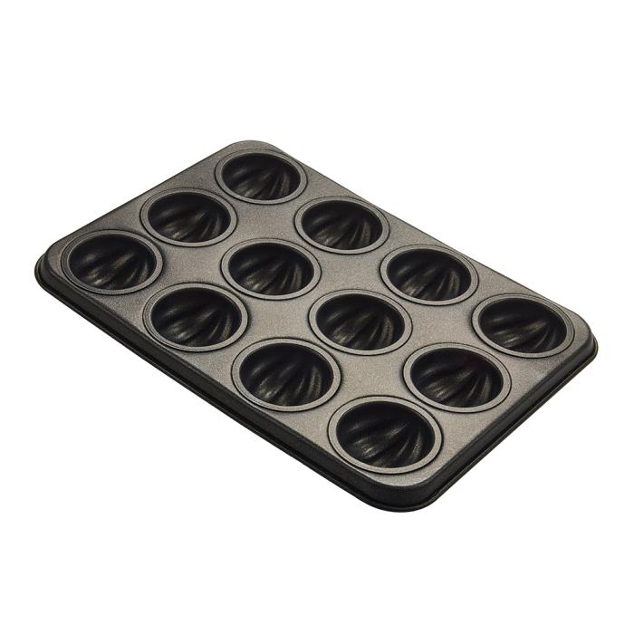 Commercial Non-stick Madeleine Mold Tray (Non-stick 12-cup Madeleine Pan)