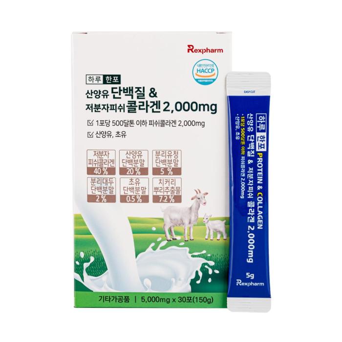 One Stick a Day Goat Milk Protein & Low-Molecular Fish Collagen 2,000 mg