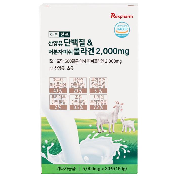 One Stick a Day Goat Milk Protein & Low-Molecular Fish Collagen 2,000 mg