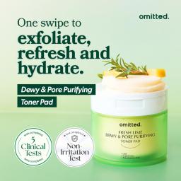 fresh lime dewy and pore purifying toner pad
