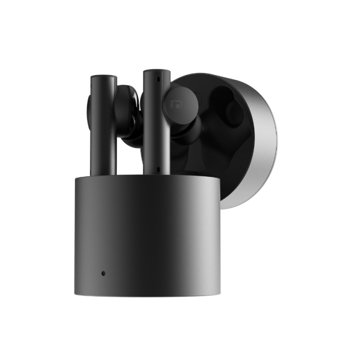 HealingFit TWS features a dedicated storage compartment at the top of the charging case for the TES cable, allowing users to keep the cable neatly organized and retrieve it instantly whenever therapy is needed. The smooth slide-top lid ensures easy access while securely protecting both the earbuds and the cable during travel. The earbuds are ergonomically angled with soft silicone tips, offering a natural, immersive, and comfortable in-ear fit.