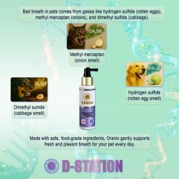Eliminates bad breath and supports daily oral hygiene