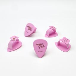 Magicpick Standard 0.74mm (Pink/Polycarbonate) - Small size for better grip for women and students.