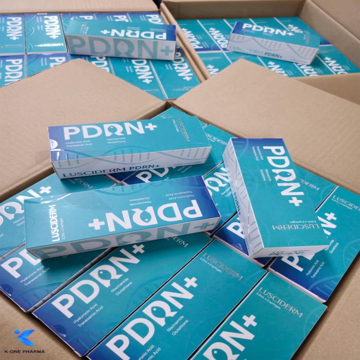 A PDRN skin booster with active ingredients of Niacinamide, Tranexamic Acid, Hyaluronic Acid, Glutathione