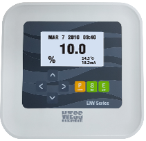 Ultrasonic sludge density meter controller with LCD display for real-time monitoring, configuration, and signal output.