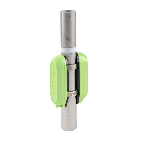 Clamp-on ultrasonic sensor for non-contact, real-time sludge concentration (density) measurement on pipelines.