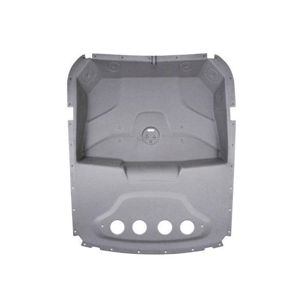 Headliner produced by composite material using Natural, PP, and PET fiber